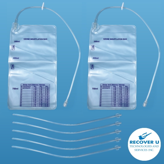 Insufflation bag (2) with catheter (5), package