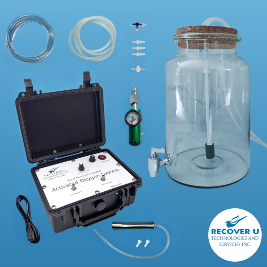 Water purification system with ozone