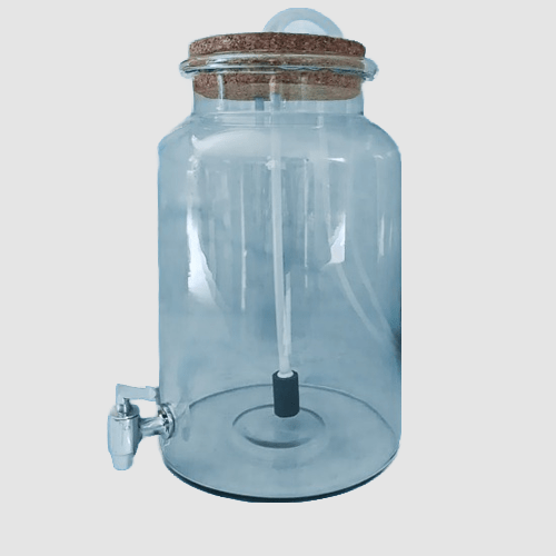 2-Gallon (9 L) Glass Water Jar with Stainless Steel Spigot