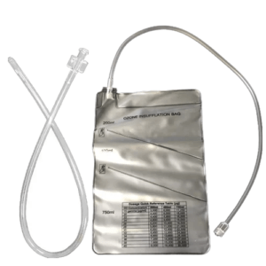 Re-Usable insufflation bag, with cather