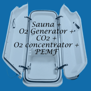Sauna + O2 Generator + CO2 + O2 Concentrator + PEMF
